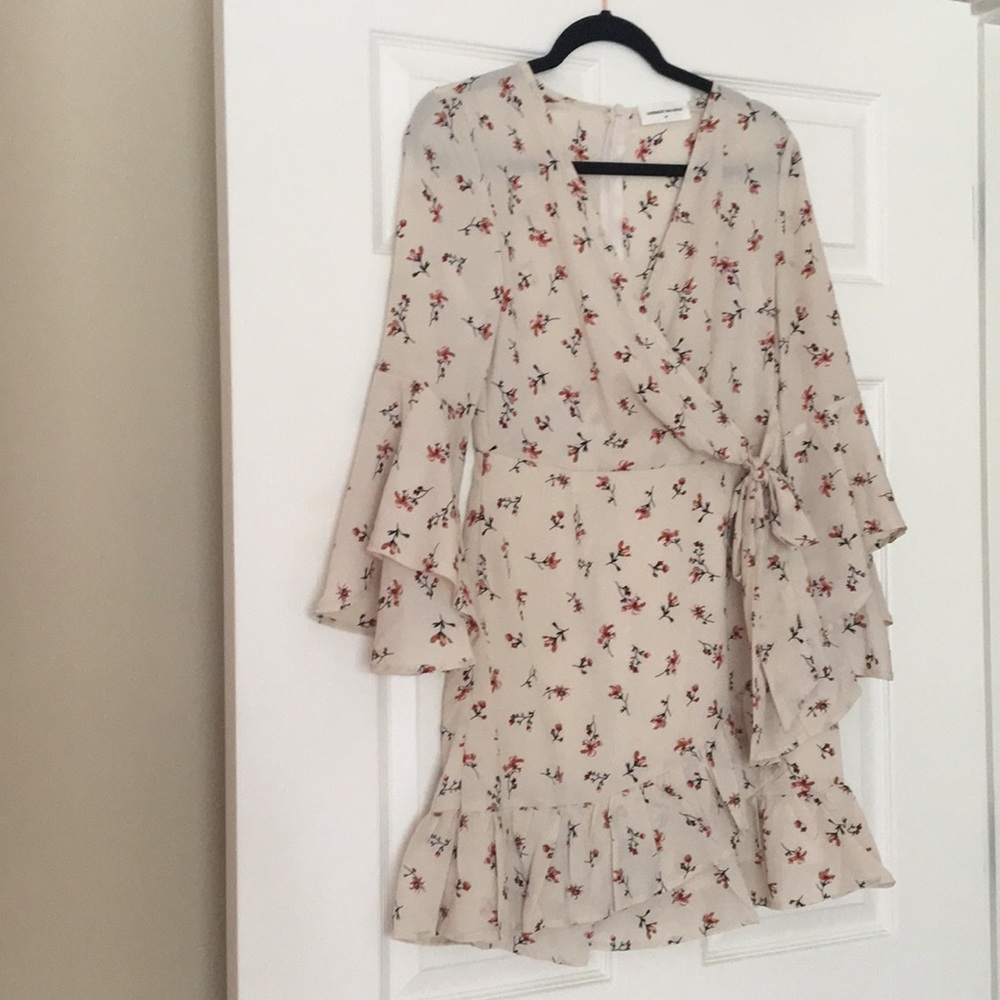 Floral wrap dress